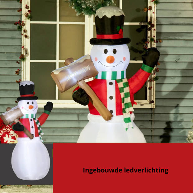 Opblaasbare kerstdecoratie - Kerstverlichting - Kerst - Kerstversiering - 1,80 m