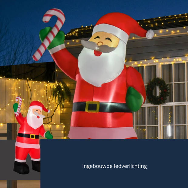 Opblaasbare kerstdecoratie - Kerstverlichting - Kerst - Kerstversiering - 140cm x 85cm x 250cm