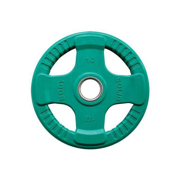 Body-Solid Gekleurde Rubberen Olympische Halterschijven 50mm 1.25 kg - Donkergrijs