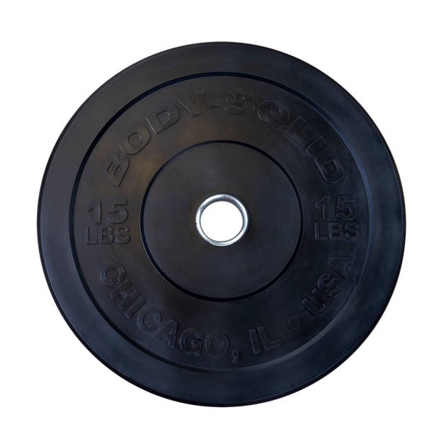 Body-Solid Chicago Extreme Gekleurde Olympische Bumperplates 15 kg Geel