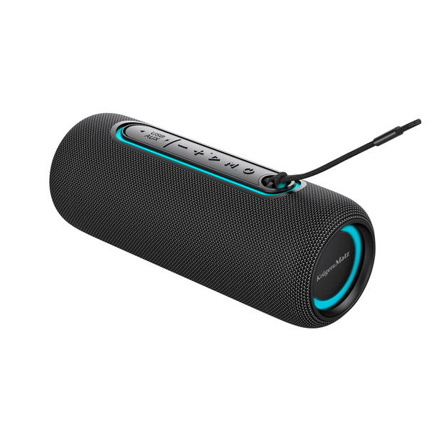 Krüger & Matz Street Draadloze Draagbare Bluetooth 5.0 Speaker Waterdicht - 20W - Zwart