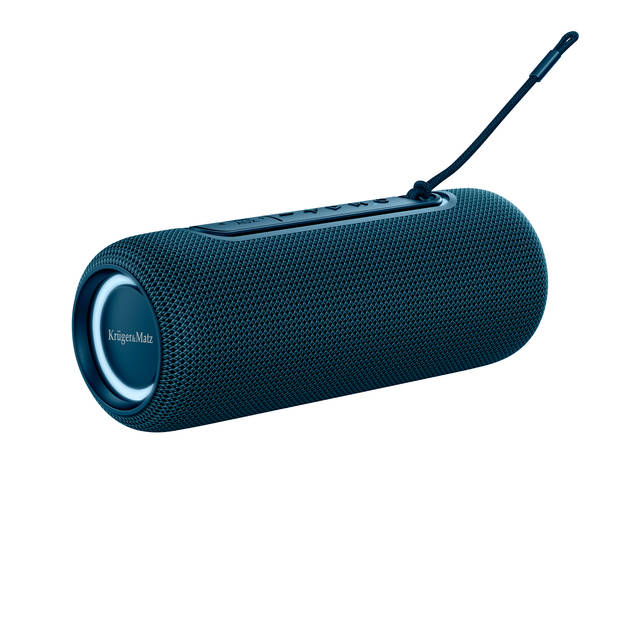 Krüger & Matz Street Draadloze Draagbare Bluetooth 5.0 Speaker Waterdicht - 20W - Blauw