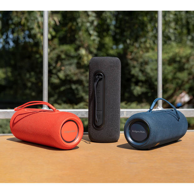 Krüger & Matz Street Draadloze Draagbare Bluetooth 5.0 Speaker Waterdicht - 20W - Blauw