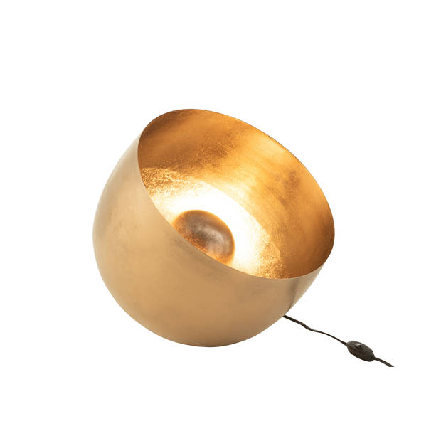 J-line - Lamp Rond Metaal Goud - 35x35x31cm