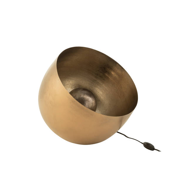 J-line - Lamp Rond Metaal Goud - 35x35x31cm