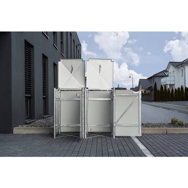 Hide® Containerombouw 2 afvalcontainers Zwart HD02401 - Kliko ombouw