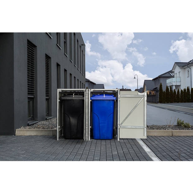 Hide® Containerombouw 2 afvalcontainers Zwart HD02401 - Kliko ombouw