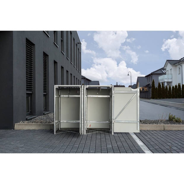 Hide® Containerombouw 2 afvalcontainers Zwart HD02401 - Kliko ombouw