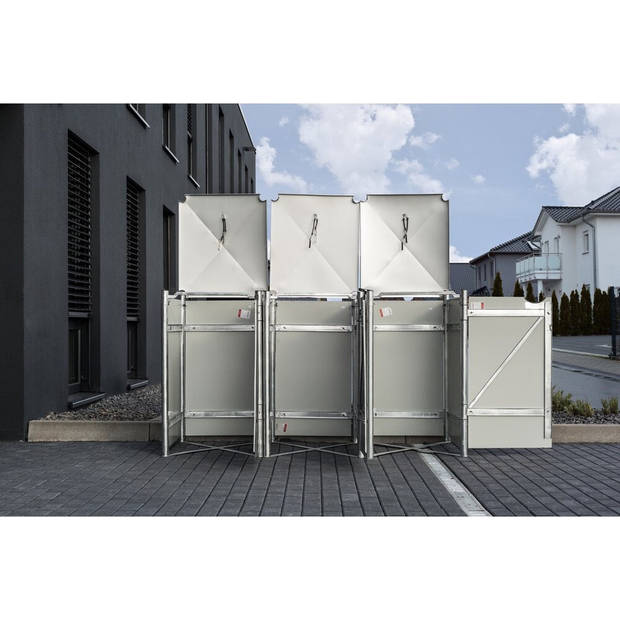 Hide® Containerombouw 3 afvalcontainers HD04401 zwart- Kliko ombouw