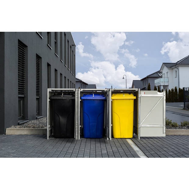 Hide® Containerombouw 3 afvalcontainers HD04401 zwart- Kliko ombouw