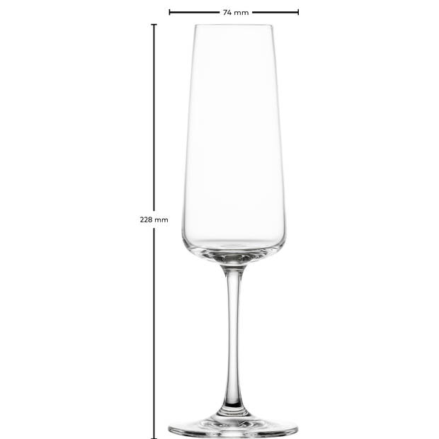 Schott Zwiesel MioVino Champagneflûte met MP 7 - 0.26Ltr - 4 glazen