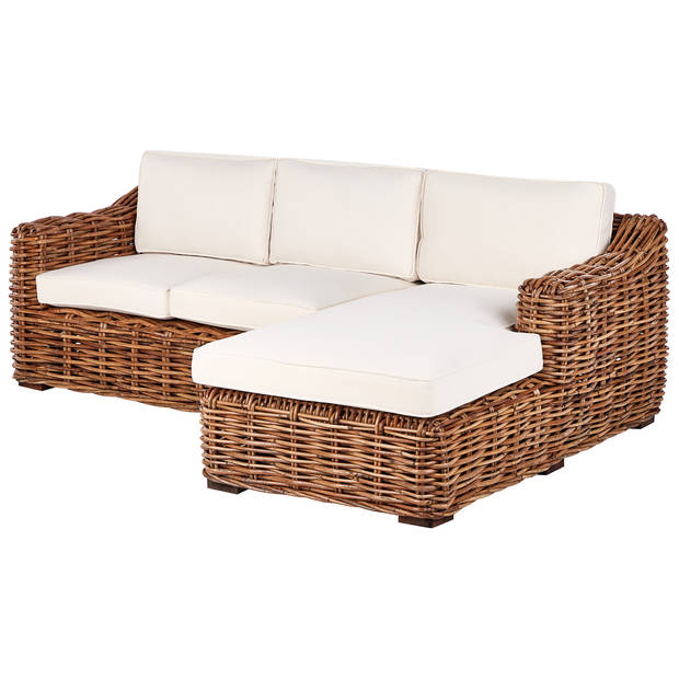 Beliani BRIATICO - Tuinsofa-Beige-Rotan