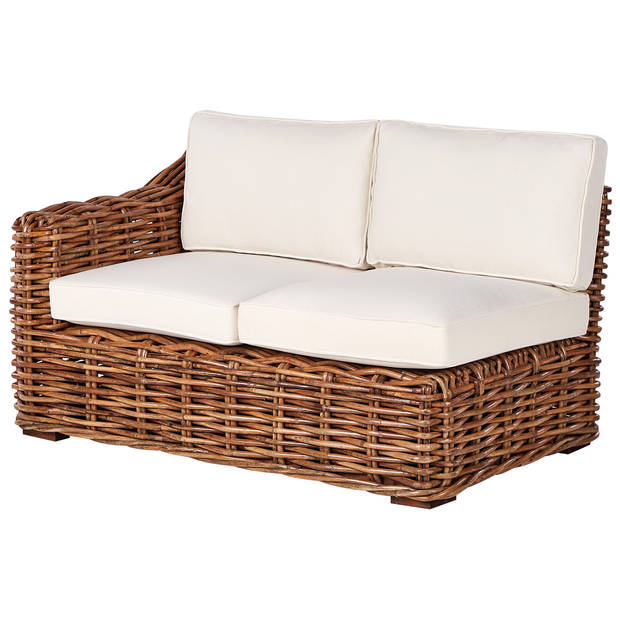 Beliani BRIATICO - Tuinsofa-Beige-Rotan