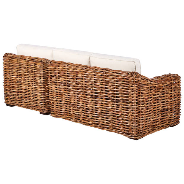 Beliani BRIATICO - Tuinsofa-Beige-Rotan