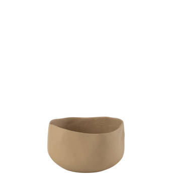 J-line - Schaal Goa Aluminium Beige - 24x24x14cm