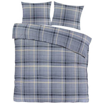 Day Dream Flanel Dekbedovertrek Solden - Lits-jumeaux - 240x200/220 cm - Blauw