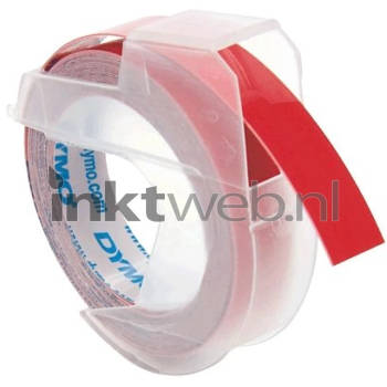 Dymo S0898150 wit op rood breedte 9 mm labels