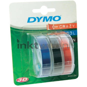 Dymo S0847750 multipack 3 kleuren op breedte 9 mm labels