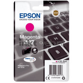 Epson 407 inktcartridge magenta cartridge