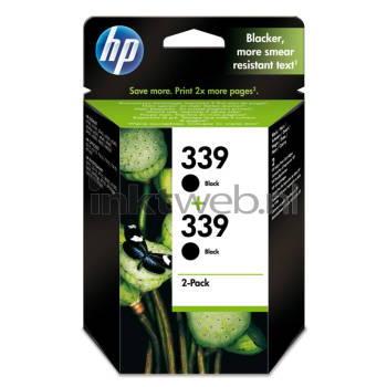 HP 339 2-pack zwart cartridge