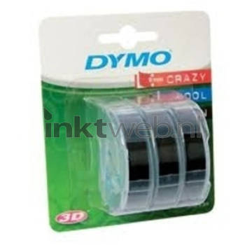 Dymo S0847730 3 pack op zwart breedte 9 mm labels