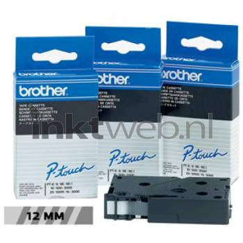 Brother TC101A zwart op transparant breedte 12 mm labels