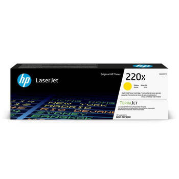 Originele HP 220X gele tonercartridge met hoge capaciteit (W2202X) voor HP LaserJet Pro 4202 / 4302