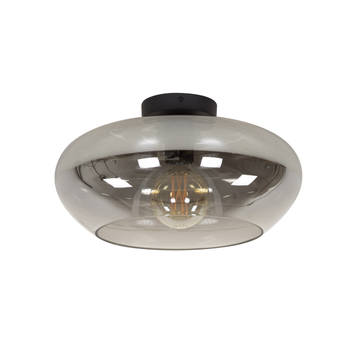 Giga Meubel - Plafondlamp - Smoke Glas - 40x40x22cm - 1-Lichts - Elevate