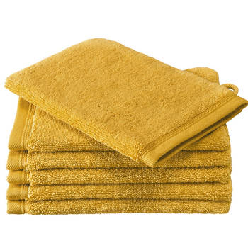 Washandjes Contessa Golden Yellow 16 x 21 cm - 6 st.