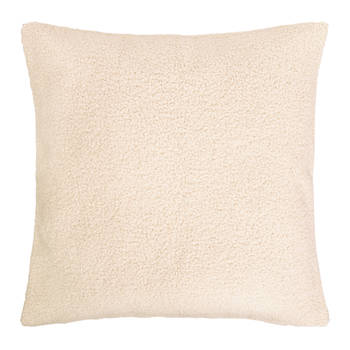 QUVIO Sierkussenhoes teddy - 45x45cm - Beige