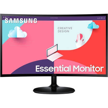 PC-scherm - SAMSUNG - LS24C360EAUXEN - 24 FHD 1920x1080 - Curved 1800R - VA-paneel - 4 ms - 75 Hz - HDMI - FreeSync