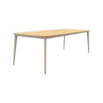 Vdgarde Premium Alaska tuintafel - teak/alu - mokka- 240x100 cm.