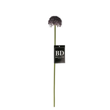 Bellatio Design Sierui Globemaster kunstbloem - losse steel - paars - 44cm - Natuurlijke uitstraling - Kunstbloemen