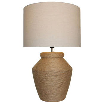 Bureaulamp DKD Home Decor Bruin Beige Touw Dolomite 25 W 50 W 220 V 38 x 38 x 59 cm 38 x 38 x 60 cm