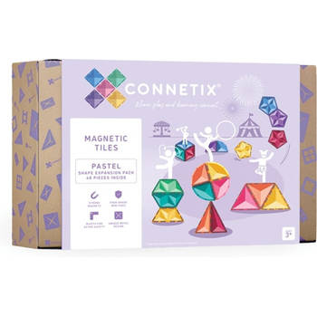 Connetix - Pastel Shape Expension Pack 48 Stuks