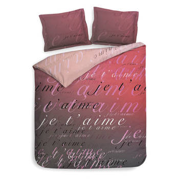 Heckett & Lane dekbedovertrek Luca - Romance Roze - Lits-jumeaux 240x200/220 cm