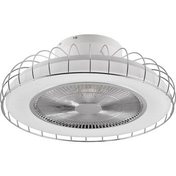 LED Plafondlamp met Ventilator - Plafondventilator - Trion Ford - 30W - Aanpasbare Kleur - Afstandsbediening - Dimbaar -