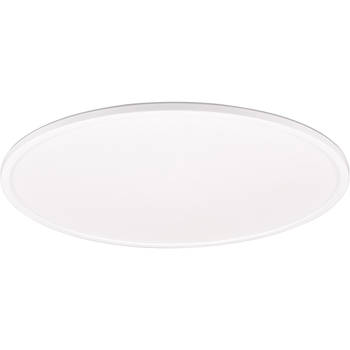 LED Plafondlamp - Trion Skiff - 30W - Aanpasbare Kleur - Dimbaar - Afstandsbediening - Rond - Mat Wit - Kunststof