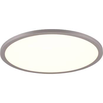 LED Plafondlamp - Trion Amira - 20W - Aanpasbare Kleur - Dimbaar - Afstandsbediening - Rond - Titaan - Metaal