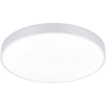 LED Plafondlamp - Trion Oka - Aanpasbaar kleur - Dimbaar - Rond - Mat Wit - Metaal