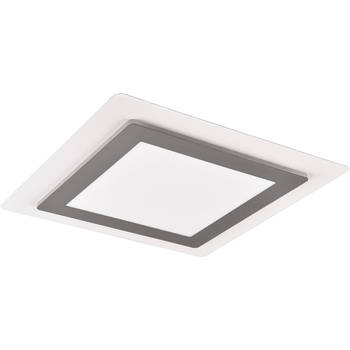 LED Plafondlamp - Trion Groan - 46W - Aanpasbaar kleur - Dimbaar - Vierkant - Mat Nikkel - Metaal