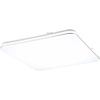 LED Plafondlamp - Trion Lana - 46W - Natuurlijk Wit 4000K - Dimbaar - Vierkant - Mat Wit - Kunststof