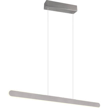 LED Hanglamp - Trion Soile - 28W - Aanpasbare Kleur - Dimbaar - Geborsteld Aluminium - Metaal