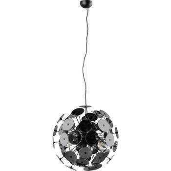 LED Hanglamp - Trion Discon - E14 Fitting - 6-lichts - Rond - Mat Zwart - Metaal