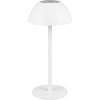 LED Tafellamp - Trion Rado - 1.7W - Warm Wit 3000K - Oplaadbare batterijen - Mat Wit - Kunststof