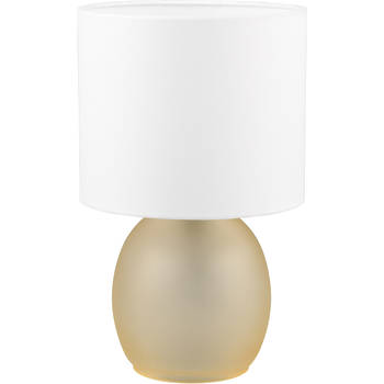 LED Tafellamp - Tafelverlichting - Trion Alev - E14 Fitting - Rond - Amber - Glas