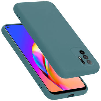 Cadorabo Hoesje geschikt voor Oppo A94 5G Case in LIQUID GROEN - Beschermhoes TPU silicone Cover