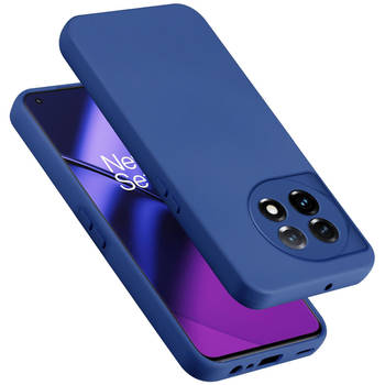 Cadorabo Hoesje geschikt voor OnePlus 11 5G Case in LIQUID BLAUW - Beschermhoes TPU silicone Cover