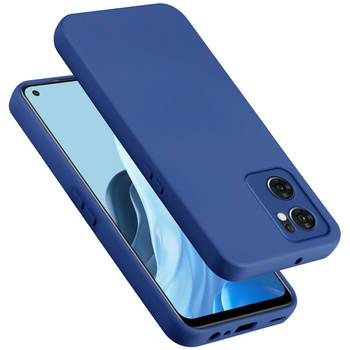 Cadorabo Hoesje geschikt voor OPPO Find X5 Lite Case in LIQUID BLAUW - Beschermhoes TPU silicone Cover