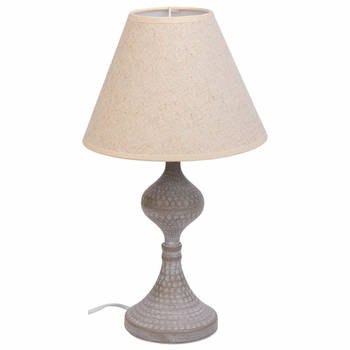 Bureaulamp Alexandra House Living Wit Grijs Metaal Stof 220-240 V 23 x 41 x 23 cm